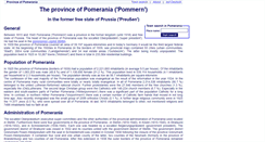 Desktop Screenshot of en.provinz-pommern.de